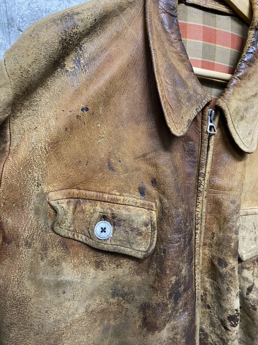 雰囲気抜群 1940~50's DEER SKIN JACKET ディアスキン ジャケット