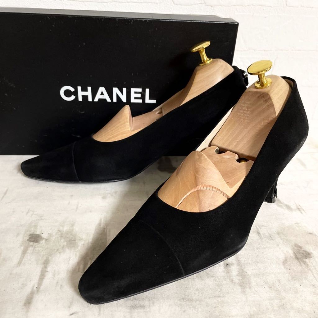CHANEL シャネル パンプス 37 美品 箱付き ヒールココマーク