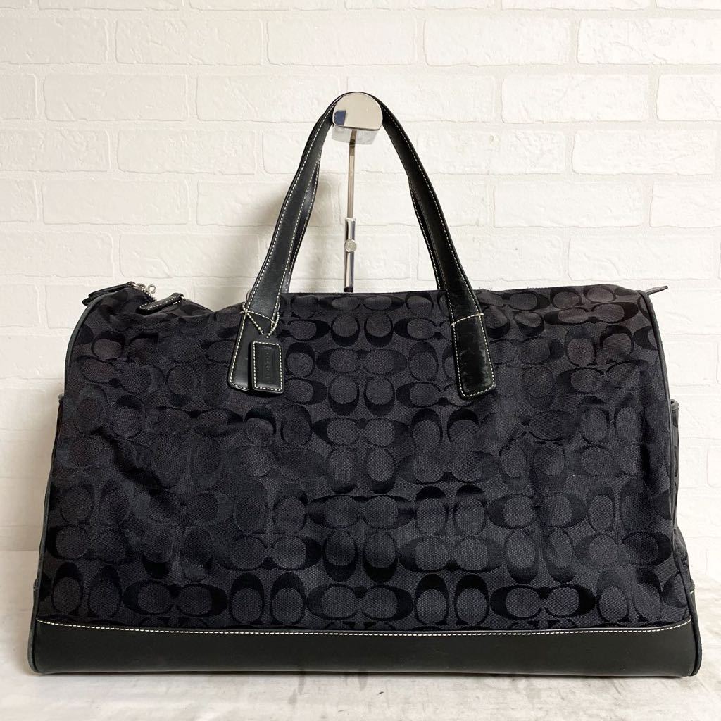 2737☆ COACH コーチ ボストンバッグ トラベルバッグ シグネチャー