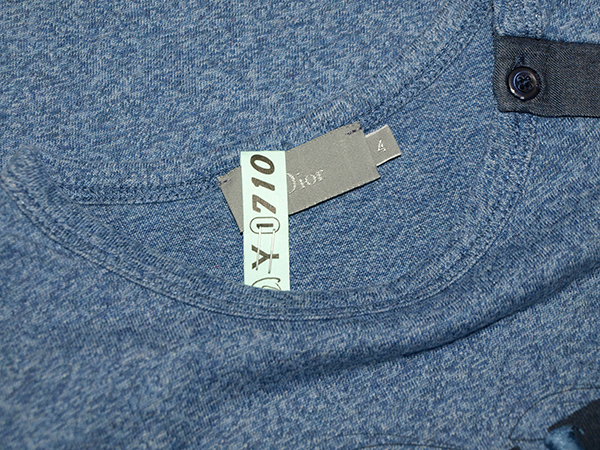 本日の目玉 Dior ディオール 子ども用ロングスリーブTシャツ 4サイズ ブルー系 クリーニング済み tibetology.net