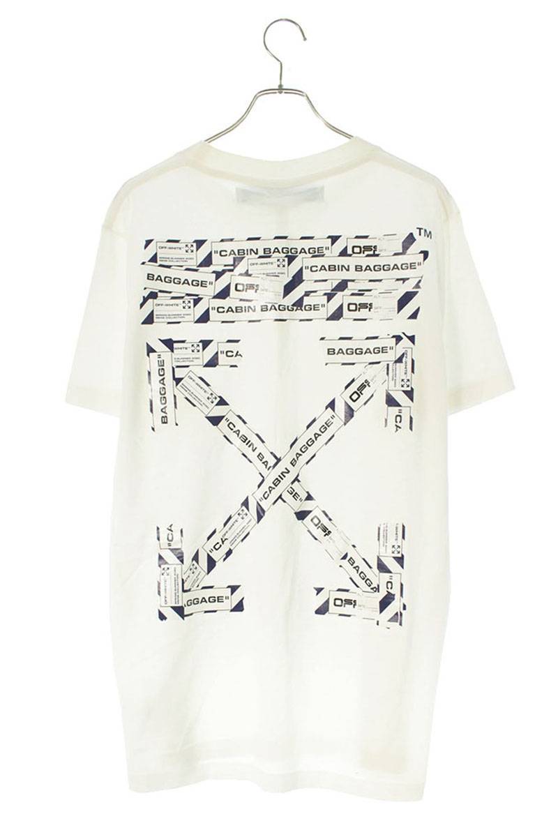ーゼットに OFF-WHITE - off-white オフホワイト Tシャツ サイズ Lの オンラインストア最安 オフホワイト offwhite 訳あり 半袖 ホワイト Tシャツ Tシャツ/カットソー(半袖/袖なし)