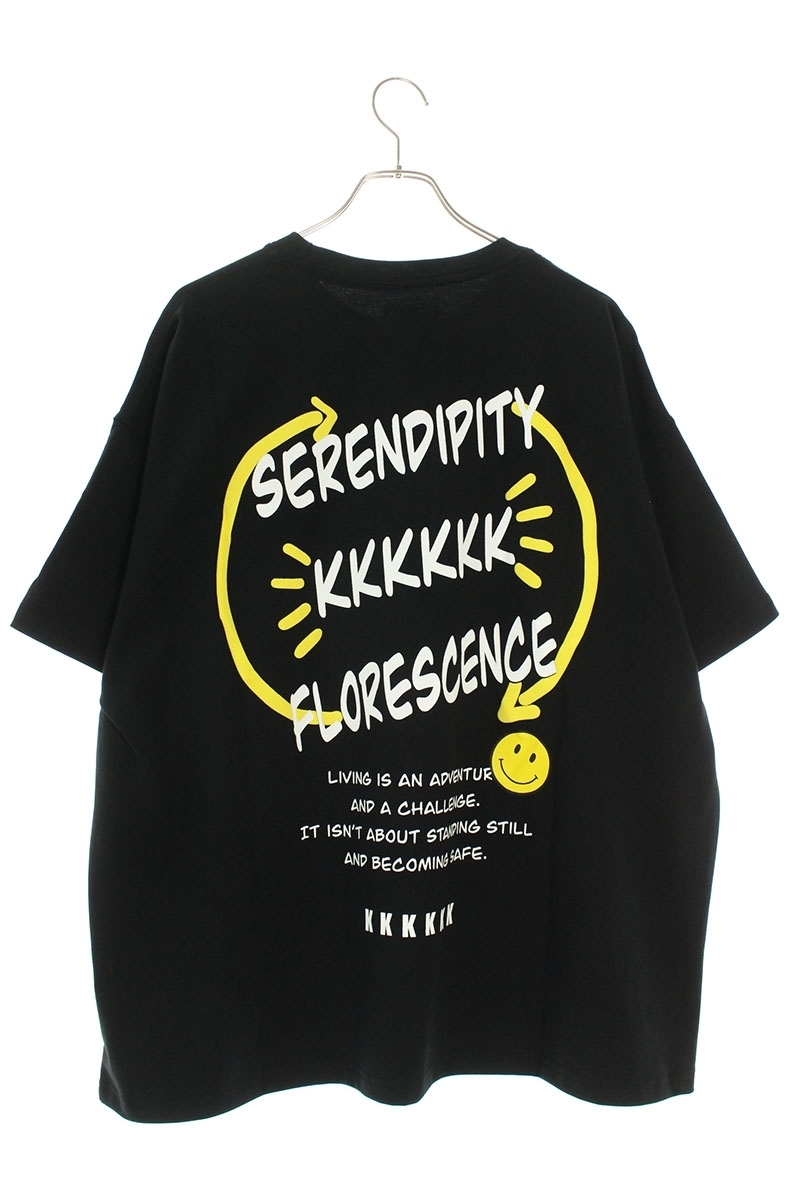 KKKKKK KKKKKK サイズ:2 バックスマイル英字プリントTシャツ SB01