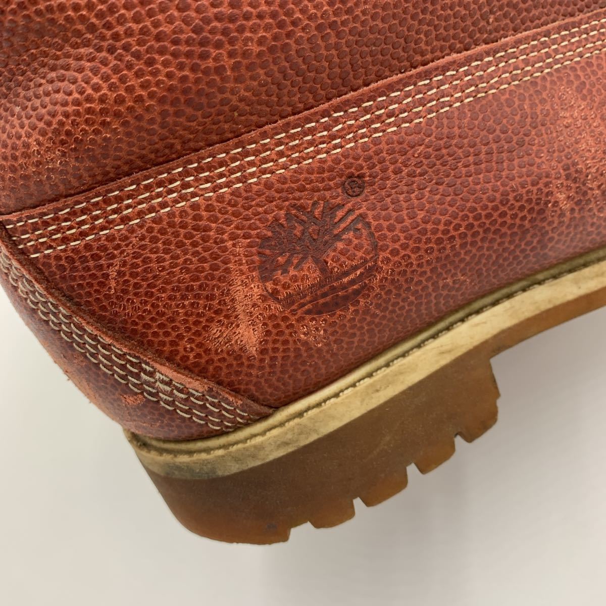 B * '名作 希少モデル' Timberland ティンバーランド 本革 レザー