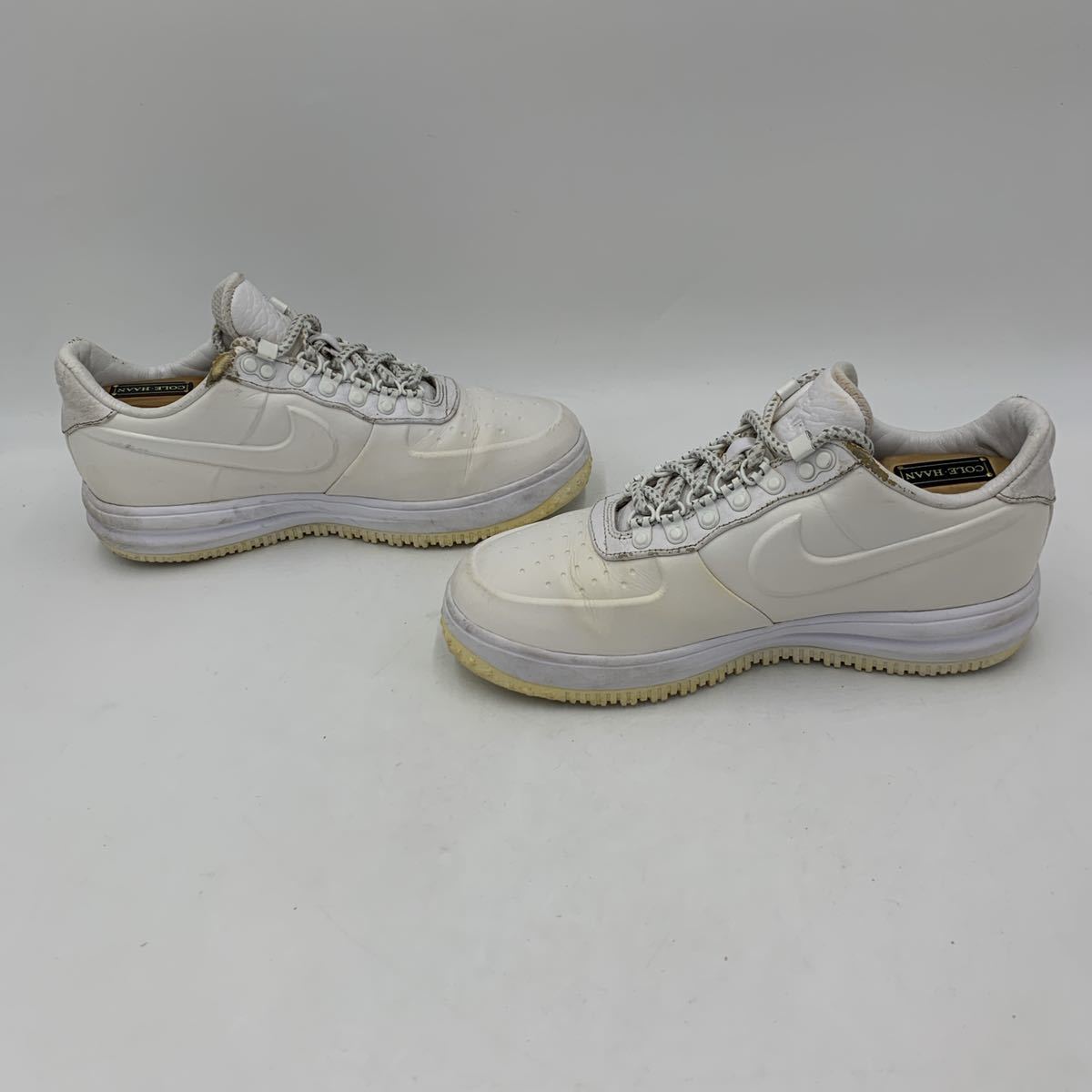 G @ 17年製 '人気モデル' NIKE ナイキ Lunar Force 1 Duckboot Low ルナフォースワン ダックブーツロー 靴 スニーカー 26cm AA1124-100_画像4