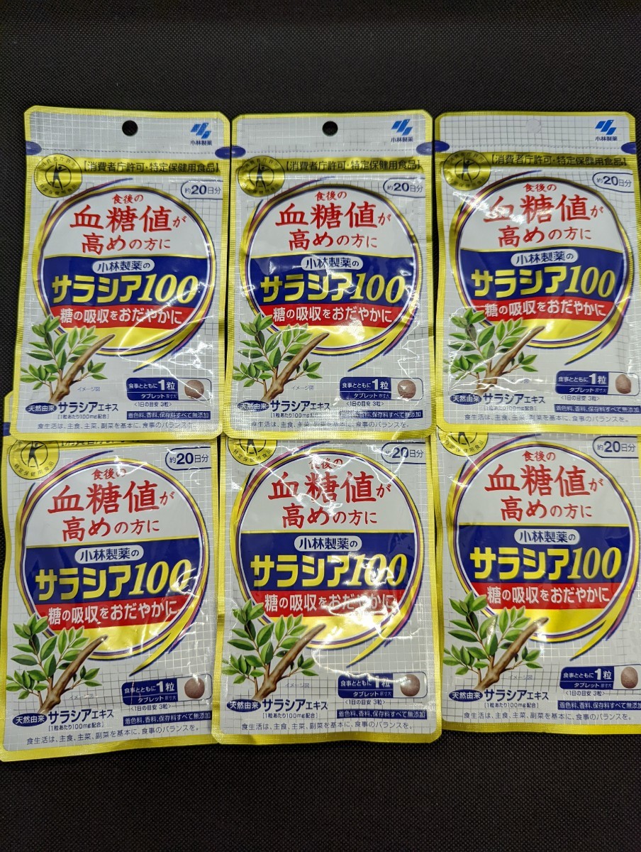 【楽天カード分割】 小林製薬 サラシア100 約20日分 60粒2 180円