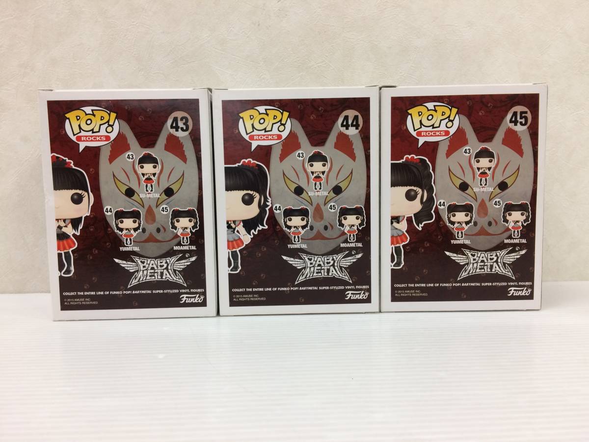 Funko POP! ROCKS BABYMETAL ベビーメタル SU-METAL MOAMETAL YUIMETAL