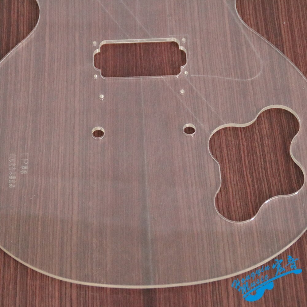 LP стиль электрогитара корпус прозрачный акрил шаблон гитара производство золотой type 