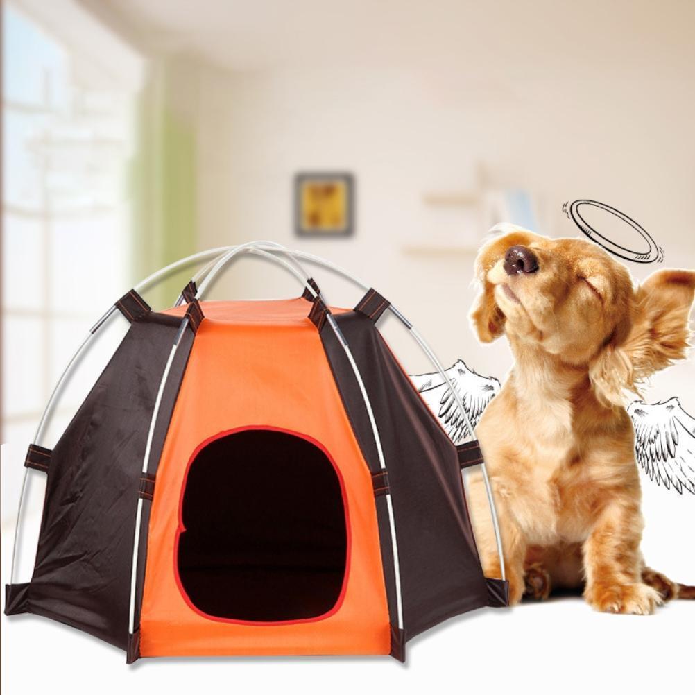 屋外キャンプポータブル 携帯用 ペット用テント 折りたたみ式 犬 猫