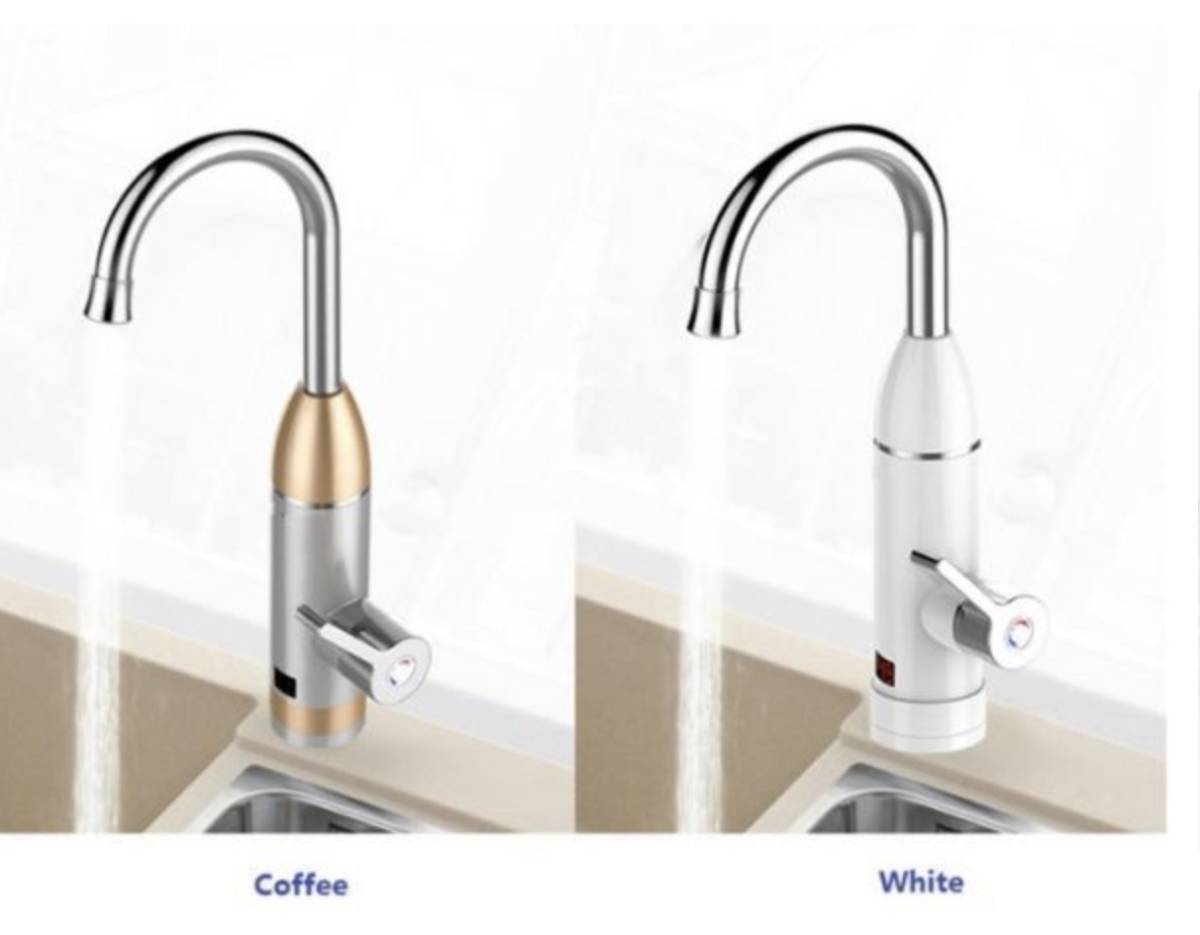 PBIBAY ZGD9-2 electric tanker less water heater moment hot water ... vessel eu plug faucet electric faucet electric faucet