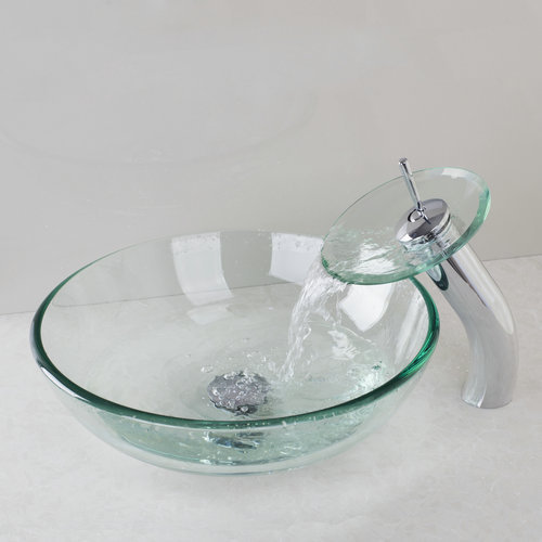 ヨーロッパ風 近代現代 アートデザイン 浴室洗面台 強化ガラス 流し リフォーム_画像2