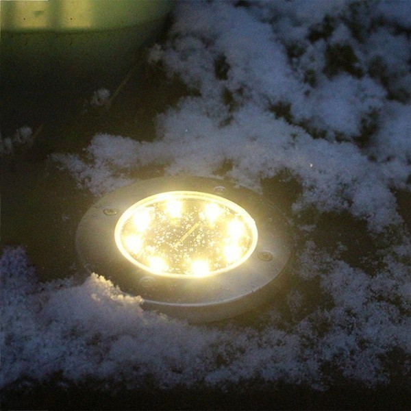 ライト ランプ 8LED 太陽光 埋設光 屋外 道 ガーデン デッキ アウトドア キャンプ レジャー_画像8
