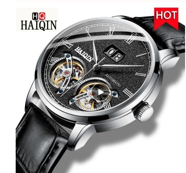 HAIQIN 高級ファッション自動巻き防水スポー時計
