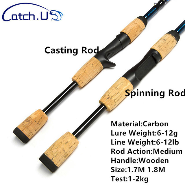 Catch.U 1.7m 1.8m Fishing Rod Carp Carbon Telescopic,Fishing Rod Ocean Beach Fishing Spinn