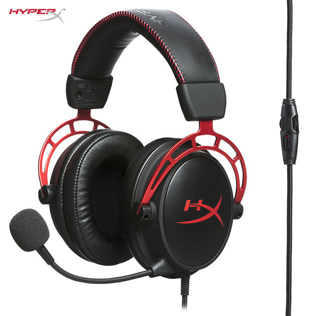 HYPERX クラウドアルファゴールドエディションコアゲーミングヘッドセットマルチプラットフォーム互換性ヘッドフォン_画像1