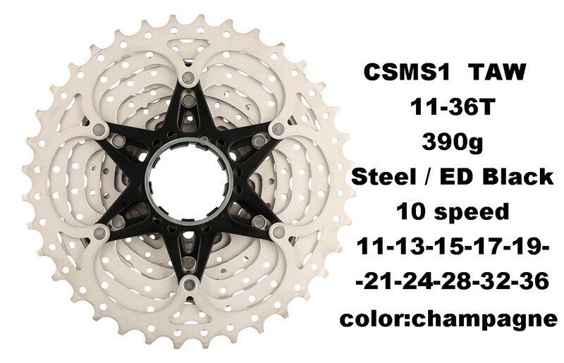 Sunrace 10 スピードカセット スプロケット 自転車 ロードバイク CS MS3 11-46T Silver_画像5