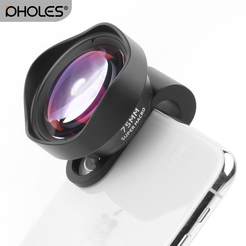 Pholes 75MM 10X Marco カメラ Lens Phone Clip-on HD 4K モバイル Lenses iPhone Xs Max_画像1