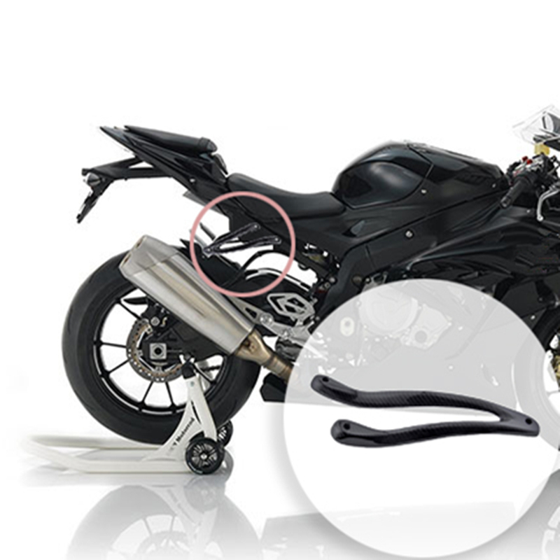 オートバイ炭素繊維レース排気ハンガーブラケット BMW S1000RR 2009 2010 2011 2012_画像2