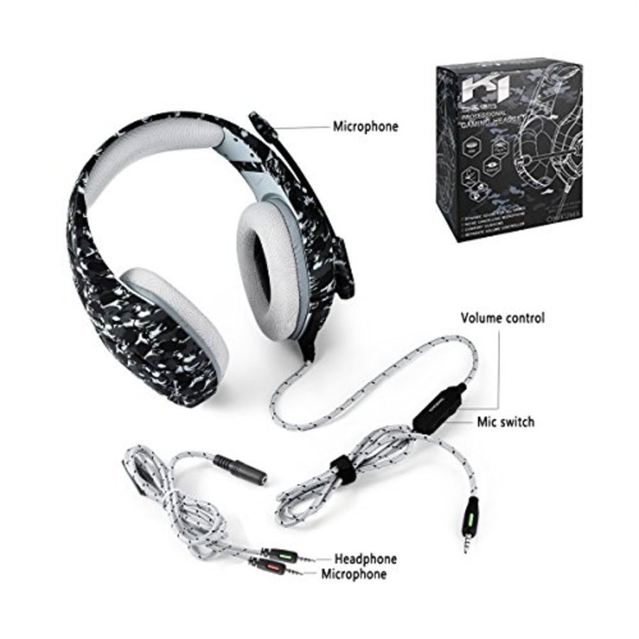 ゲーミング PS4 Gaming Headset with Mic for PC Mac Laptop New Xbox One Nintendo D_画像7