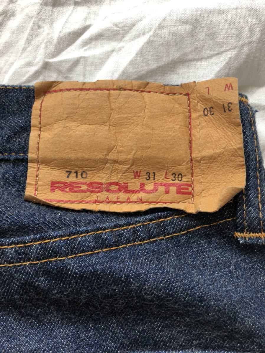 ほぼ未使用 W31L30 リゾルト 710 デニム パンツ ジーンズ RESOLUTE 66タイプ 早割販売中 ほぼ未使用 710 RESOLUTE デニム/ジーンズ