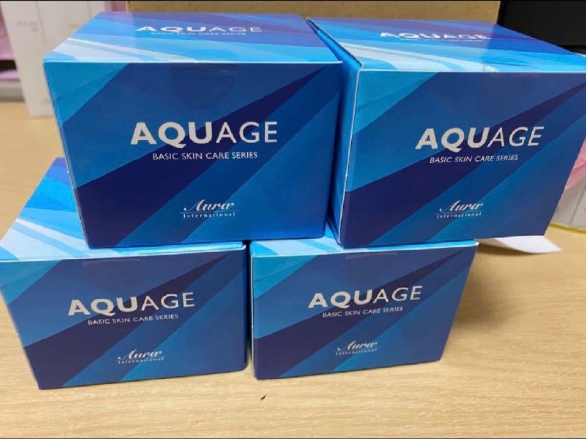 ブルー系【中古】 アクアージュ オールインワンジェル 4個& ソープ 排気筒 アクアージュ オールインワンジェル 4個& ソープ ジェル/ゲル