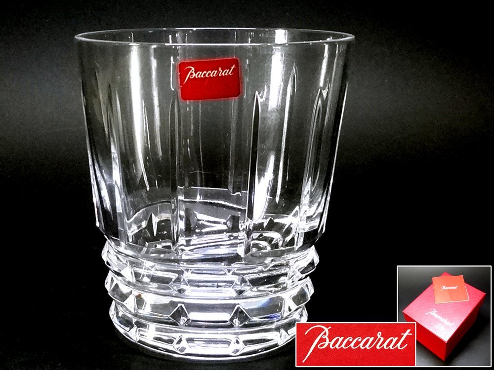 最高峰クリスタルガラスブランド Baccarat バカラ ロックグラス 15 クリスタルガラス 20 アルルカン BOX付 食器 