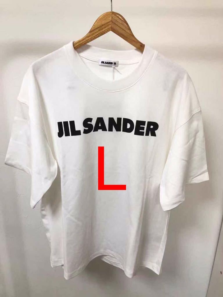 22ssJILSANDER ジルサンダー Tシャツ ロゴ Lサイズ男女兼用 bpbd