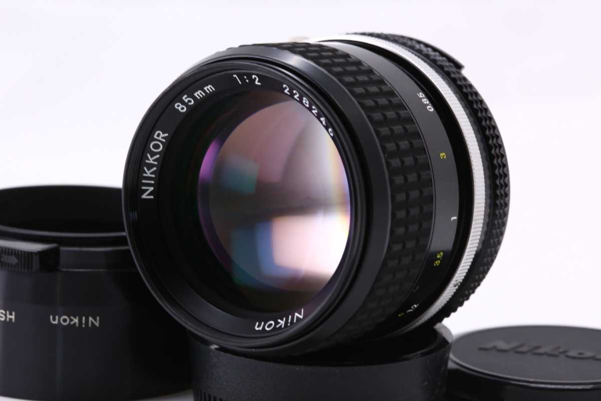 ☆極上美品☆ ニコン Nikon Ai Nikkor 85mm F2 ☆フード付☆ #6040 www