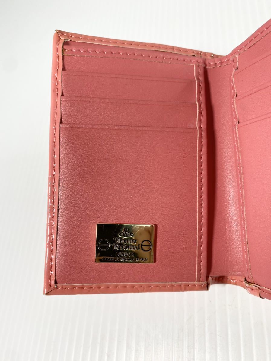 7-9 Vivienne Westwood ヴィヴィアンウエストウッド 三つ折り財布 折財布 がま口 _画像4