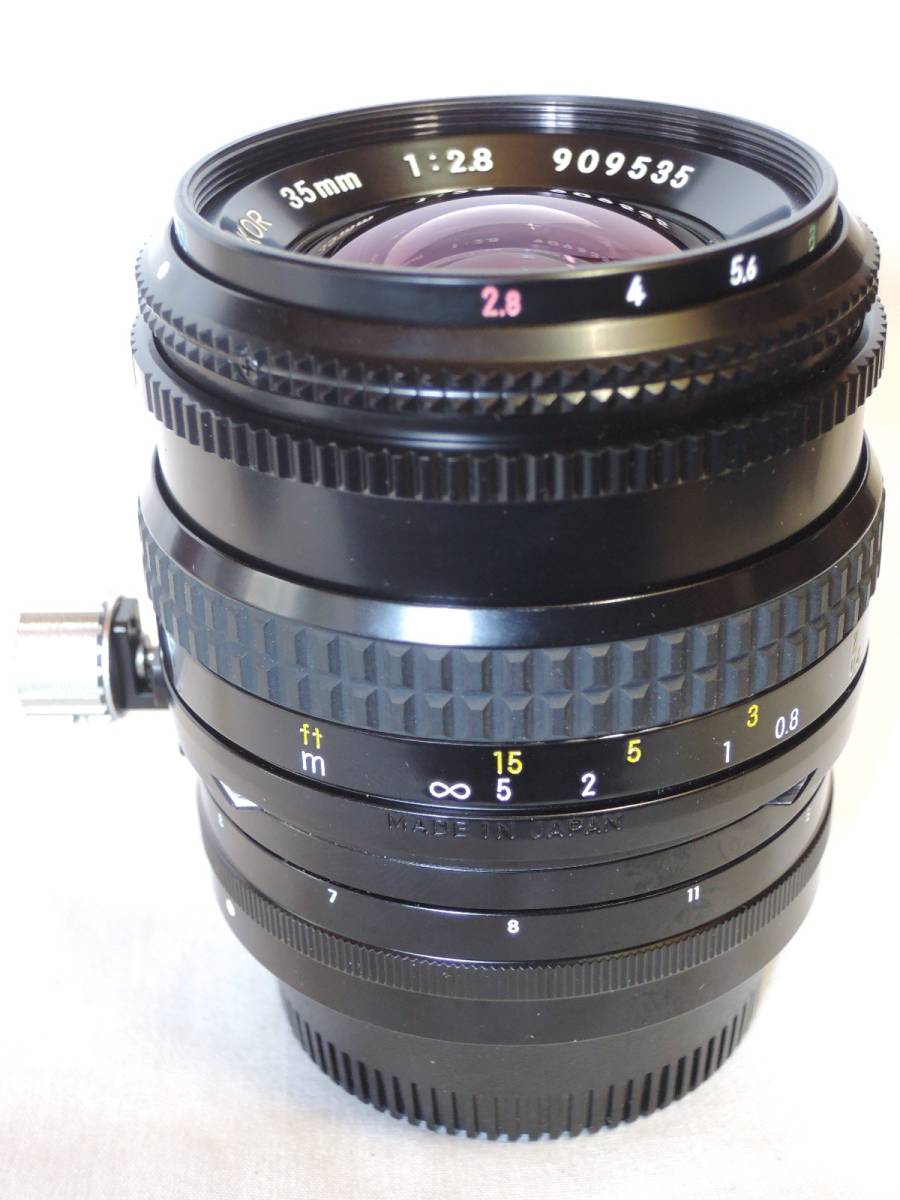 ニコン/Nikon PC-NIKKOR 35mm f2.8 (909535) 前後キャップ/フード付