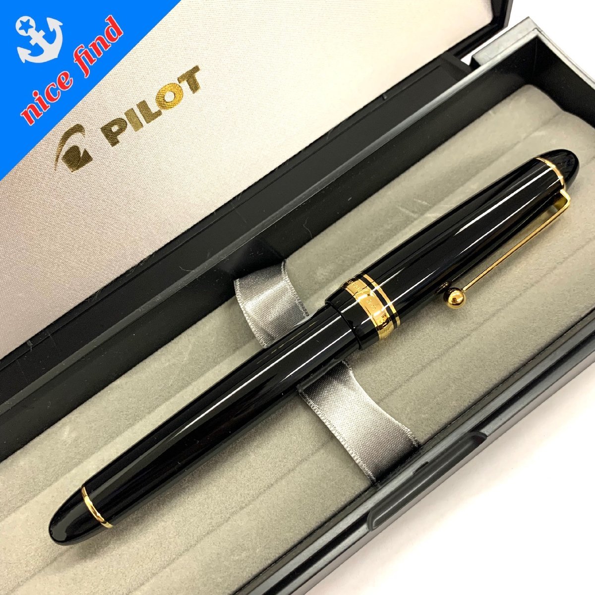 美品◇パイロット PILOT◇カスタム CUSTOM 742 F 細字 万年筆 ブラック