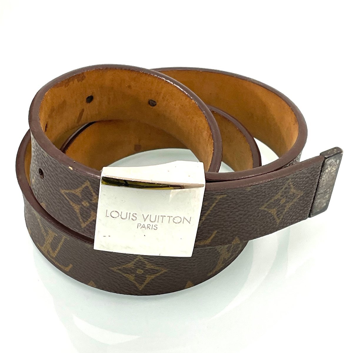 最新作 Brand Selection STAGEルイヴィトン LOUIS VUITTON ベルト サンチュール LV イニシャル 40MM リバーシブル ロゴ モノグラム ブラック 黒 グレーシルバー バックル M9043V 新品 stadtkopierer.de