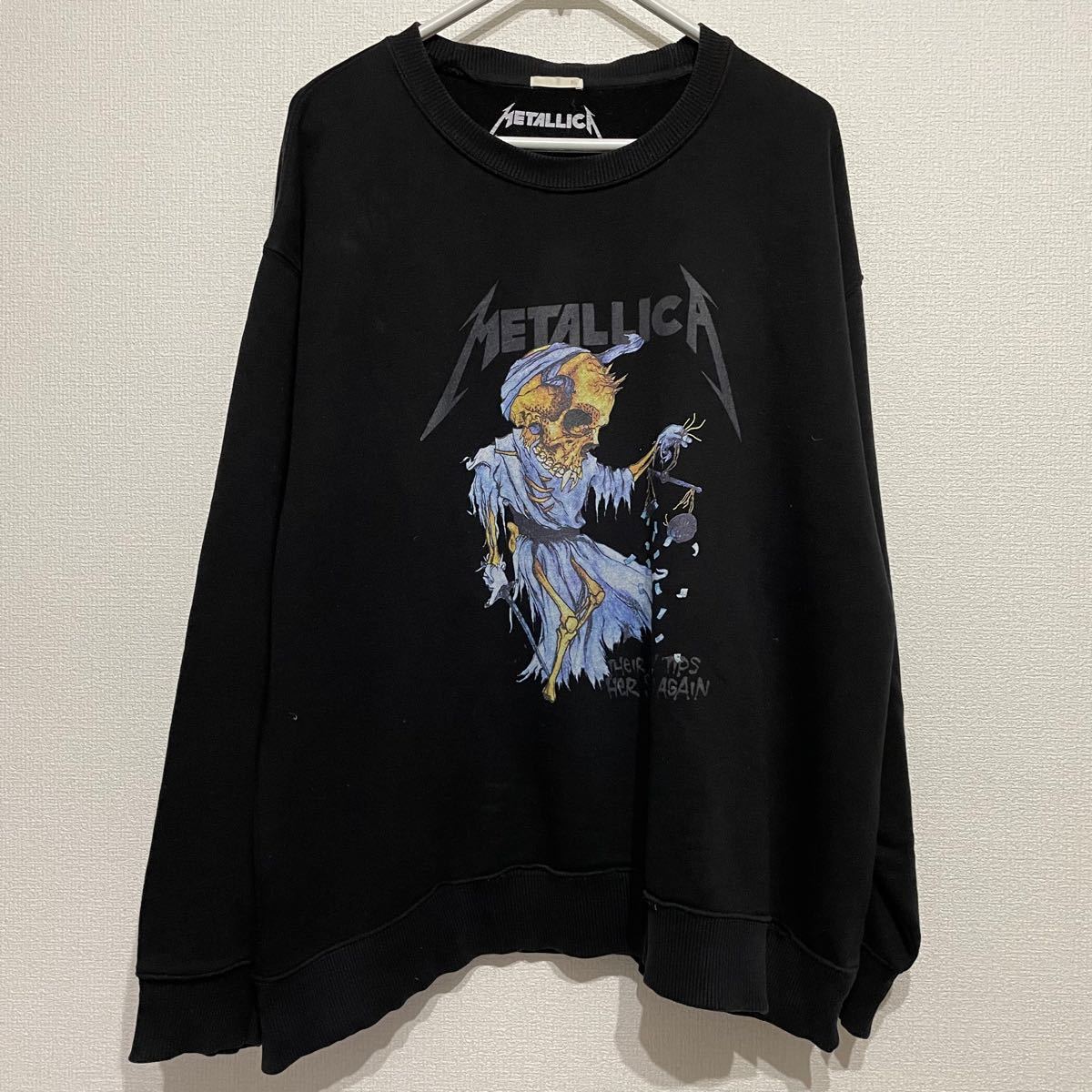 メタリカ ジーユーコラボ スウェット XL 黒 トレーナー metallica