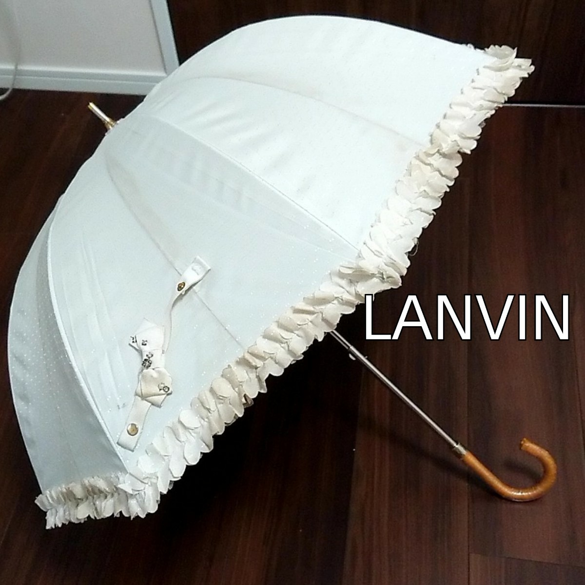 LANVIN en Bleuランバンオンブルー 日傘 長傘 晴雨兼用（ダメージあり）