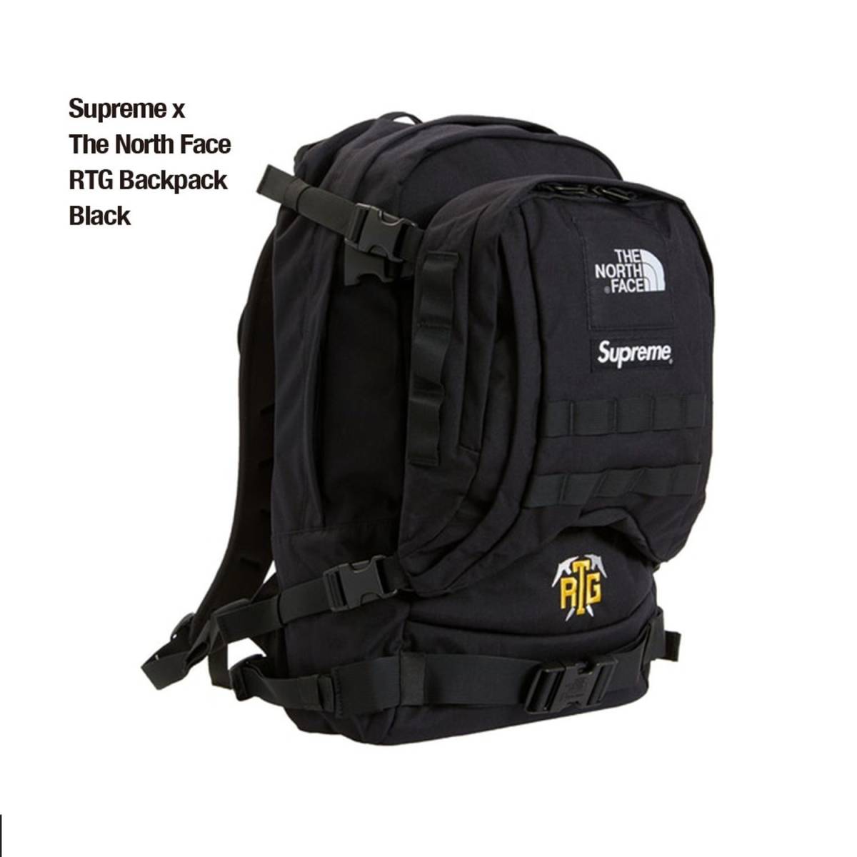 Supreme 20SS The North Face RTG Backpack 35L Black シュプリーム ノースフェイス アールティージー バックパック ブラック 新品未開封_画像1