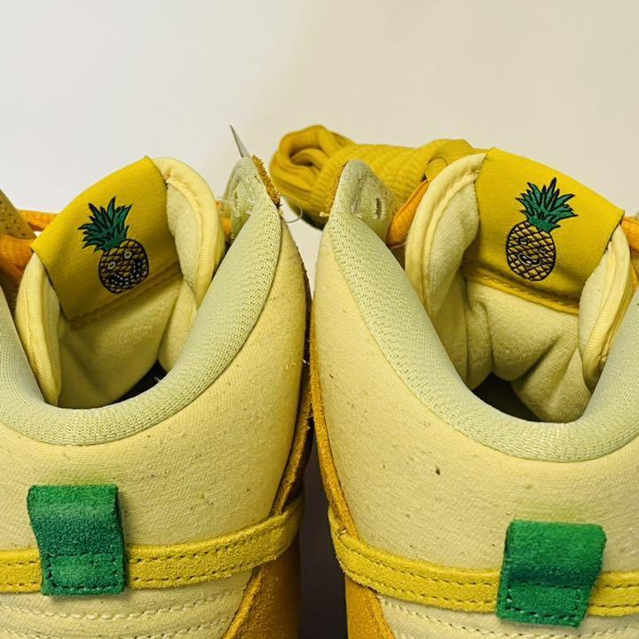 定価 NIKE SB DUNK HIGH PINEAPPLE 26.5cm ナイキ エスビー ダンク ハイ パイナップル 国内黒タグ 新品未使用_画像4