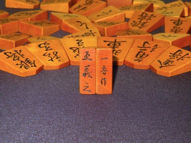 一舟作 彫駒 島黄楊上柾目 王義之書 (税込) 50%割引 spektakel.wien