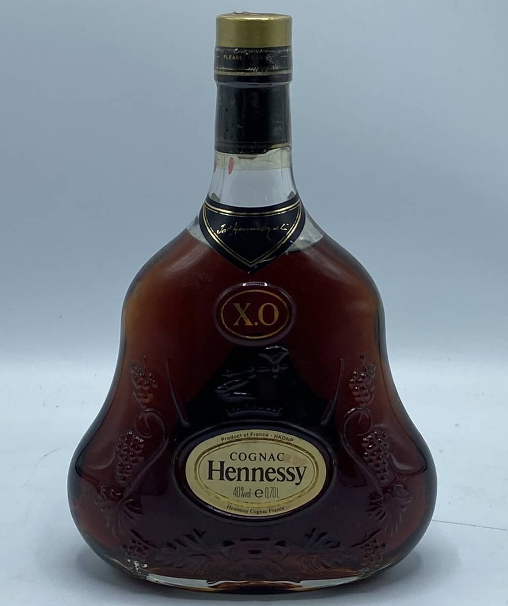Hennessy ヘネシー XO 金キャップ 透明ボトル 40％ 700ml コニャック