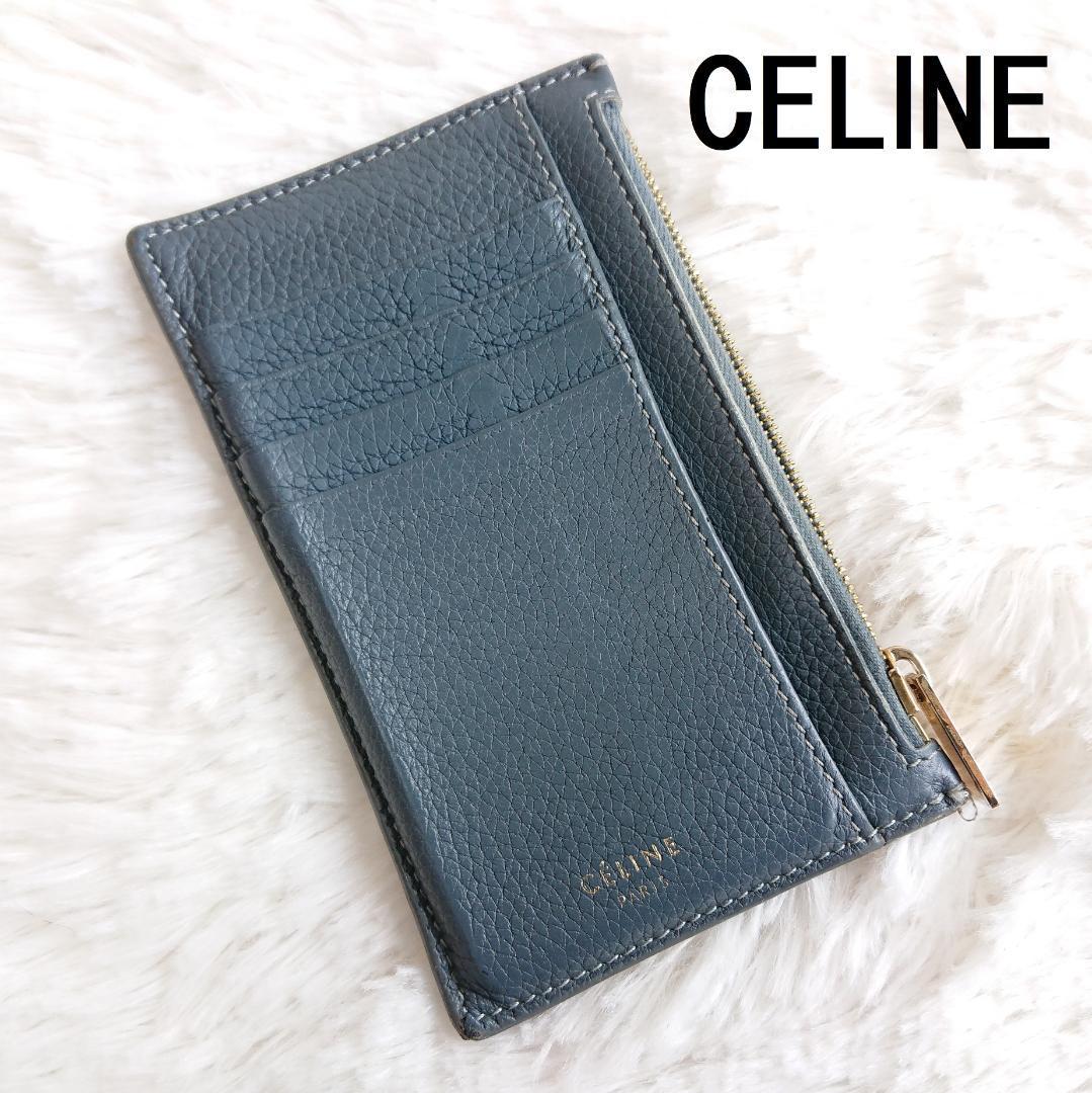 CELINE（セリーヌ） カードケース フラグメントケース＜ネイビー 