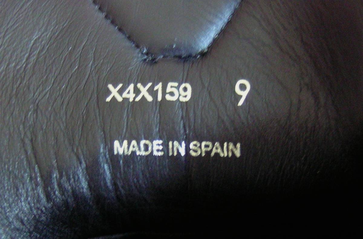 エンポリオ・アルマーニ スニーカー（ブラック）サイズ９マンガベア EMPORIO ARMANI スペイン製（中古）_画像10