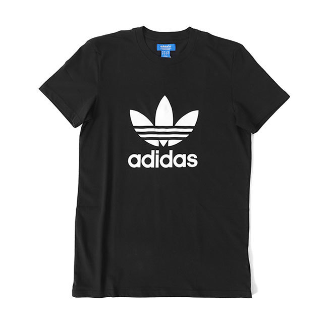 アウトレット品 adidas アディダスオリジナルス トレフォイルロゴ Tシャツ X41279 S 黒 半袖Tシャツ メンズ_画像1