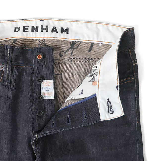 古着 DENHAM デンハム RAZOR インディゴ デニムパンツ W29 生デニム ジーンズ ジーパン メンズ