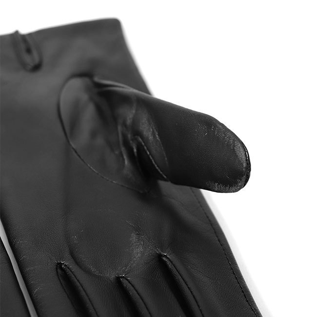  outlet Sergio De Rosa Sergio te Rosa ram leather glove gloves 9124 7 black smartphone correspondence sheep leather lady's 