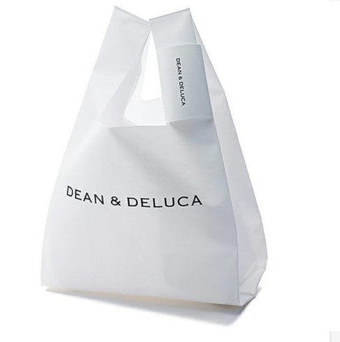 ディーン&デルーカ　2点セット(エコバッグホワイト&ショッピングバッグ ブラック)  DEAN&DELUCA　