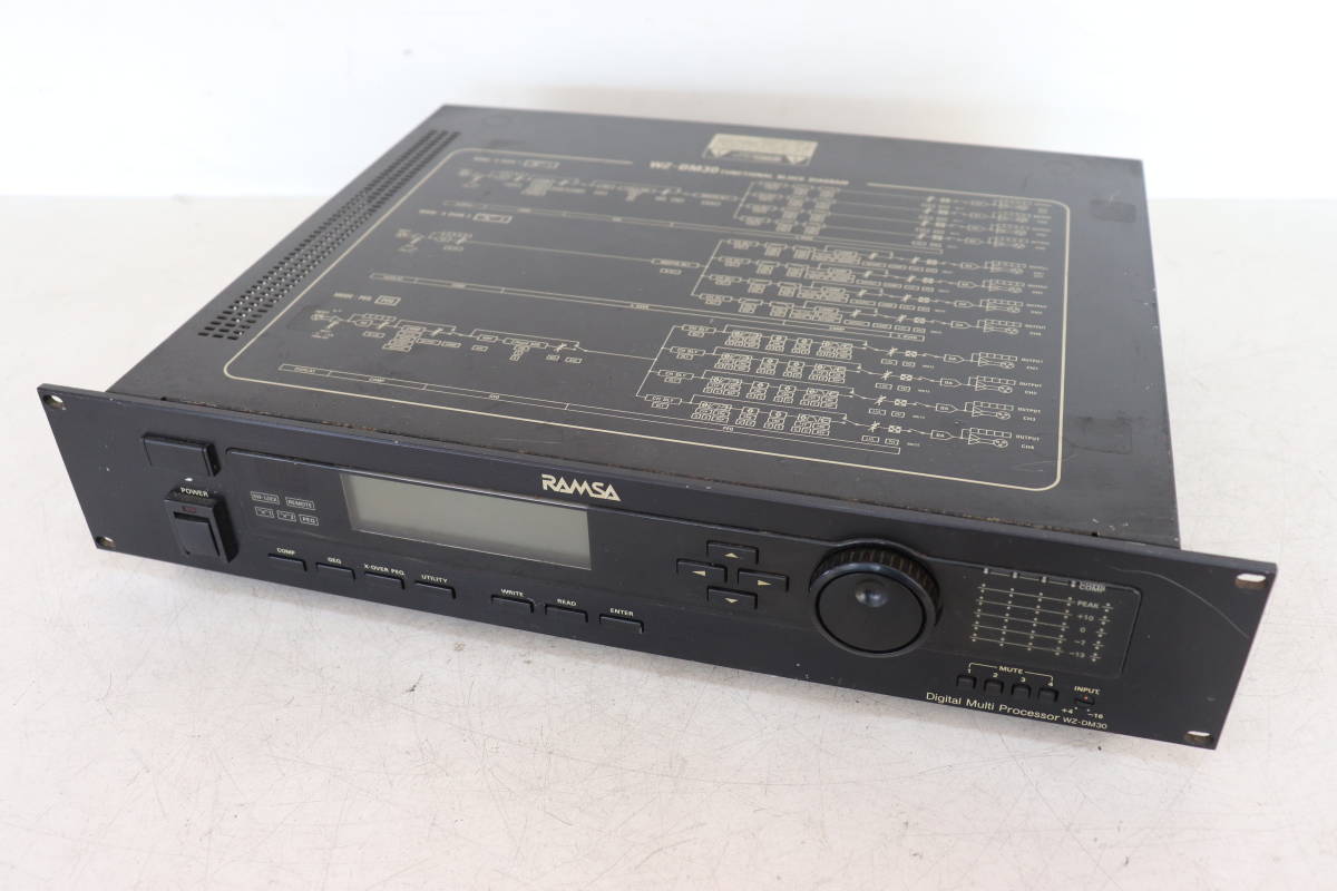 Y12/436 RAMSA Panasonic WZ-DM30 デジタルマルチプロセッサー 通電OK