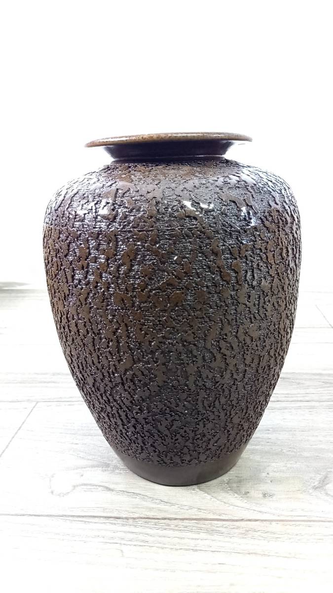 ヤフオク! - G239 美品 信楽焼 利山 壺 花瓶 花器 陶芸 陶器