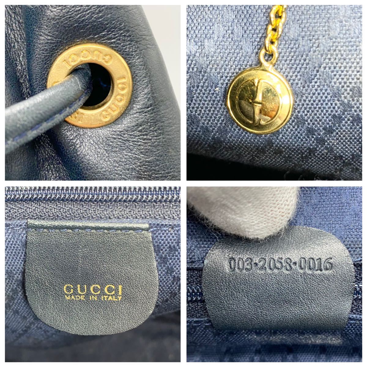 1円〜《希少色 極美品》GUCCI グッチ バンブー ターンロック オールレザー リュックサック バッグパック レディース メンズ 緑 グリーン_画像10