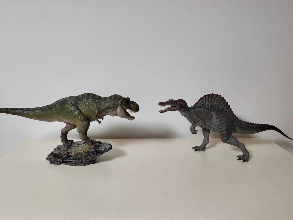 人気ティラノサウルス・レックス フィギュアPVC塗装済み数量限定恐竜モデル 1／35スケール スタチュー 黒石暴君 