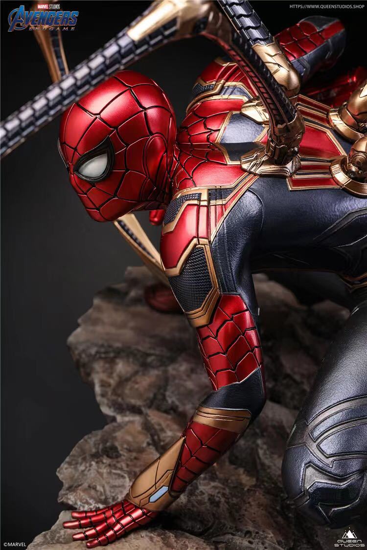 特価】 マーベル アイアンスパイダーマンフィギュア塗装済みガレージ