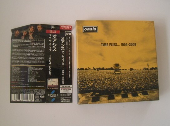 17N6.16+22 DVD欠品　初回限生産限定盤 3CD オアシス タイム・フライズ...1994-2009 OASIS TIME FLIES 帯付 国内盤_画像1