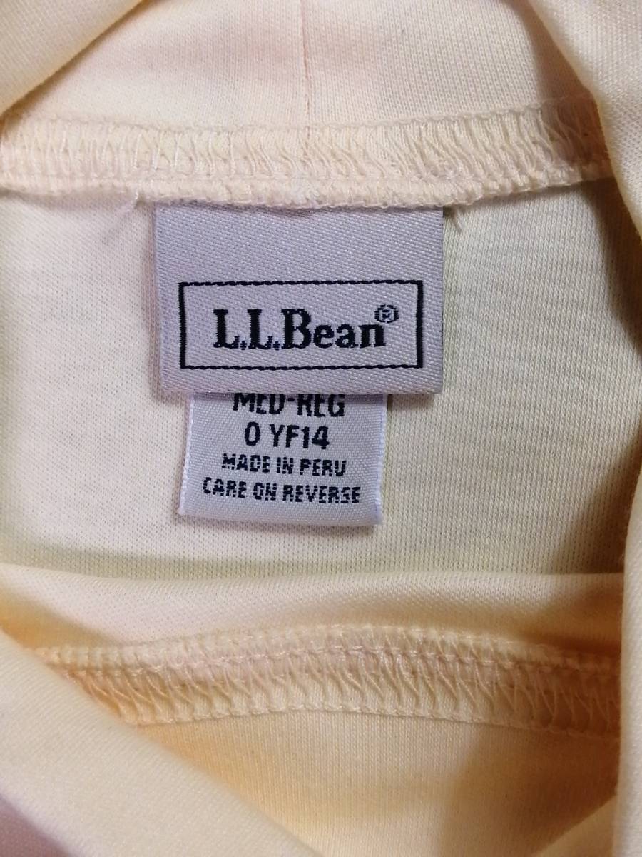 「L.L.BEAN　WOMENS　長袖ハイネックシャツ　黄色」 MED-REGサイズ 未使用新品_画像3